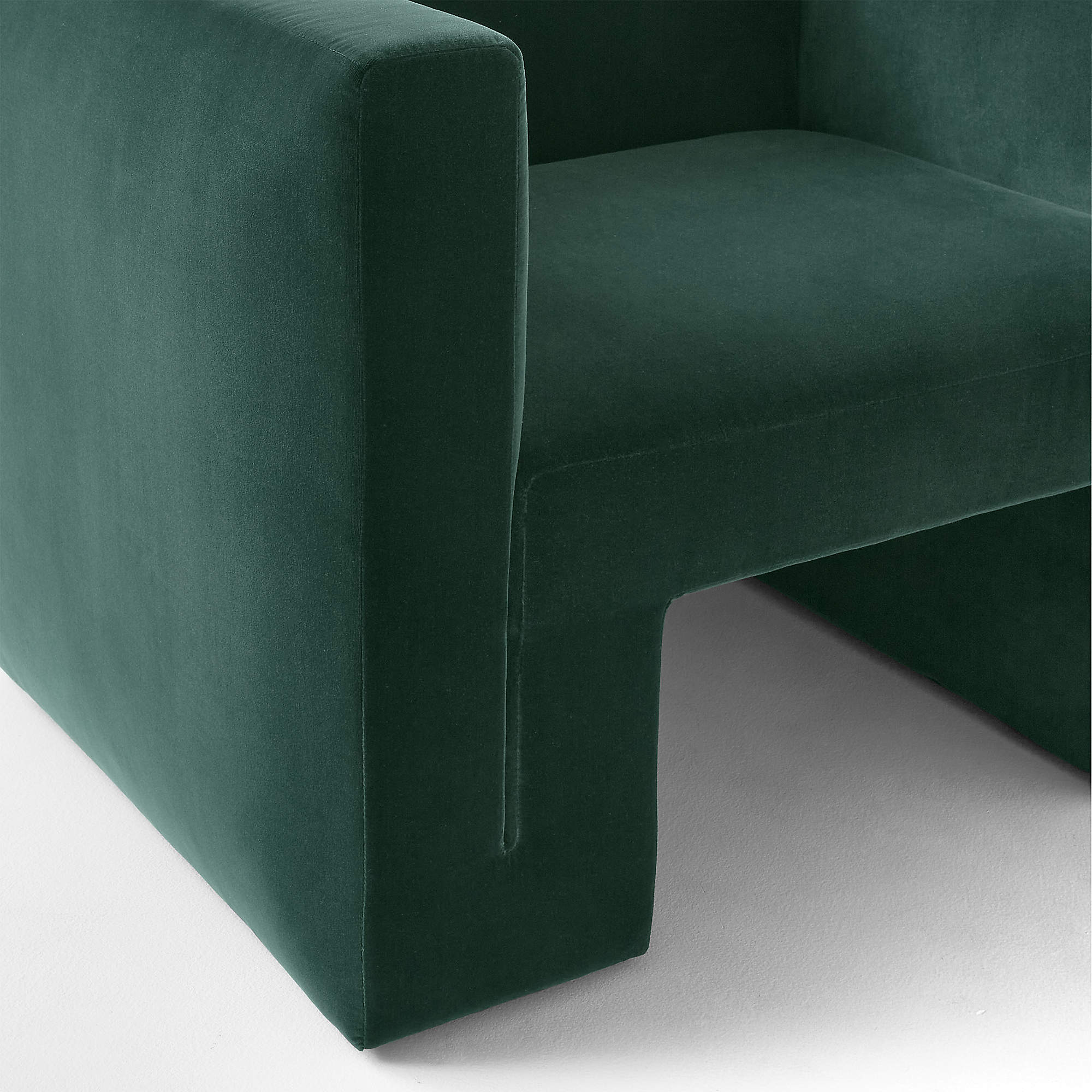 Matra Deep Teal Velvet Lounge Chair thumbnail 6