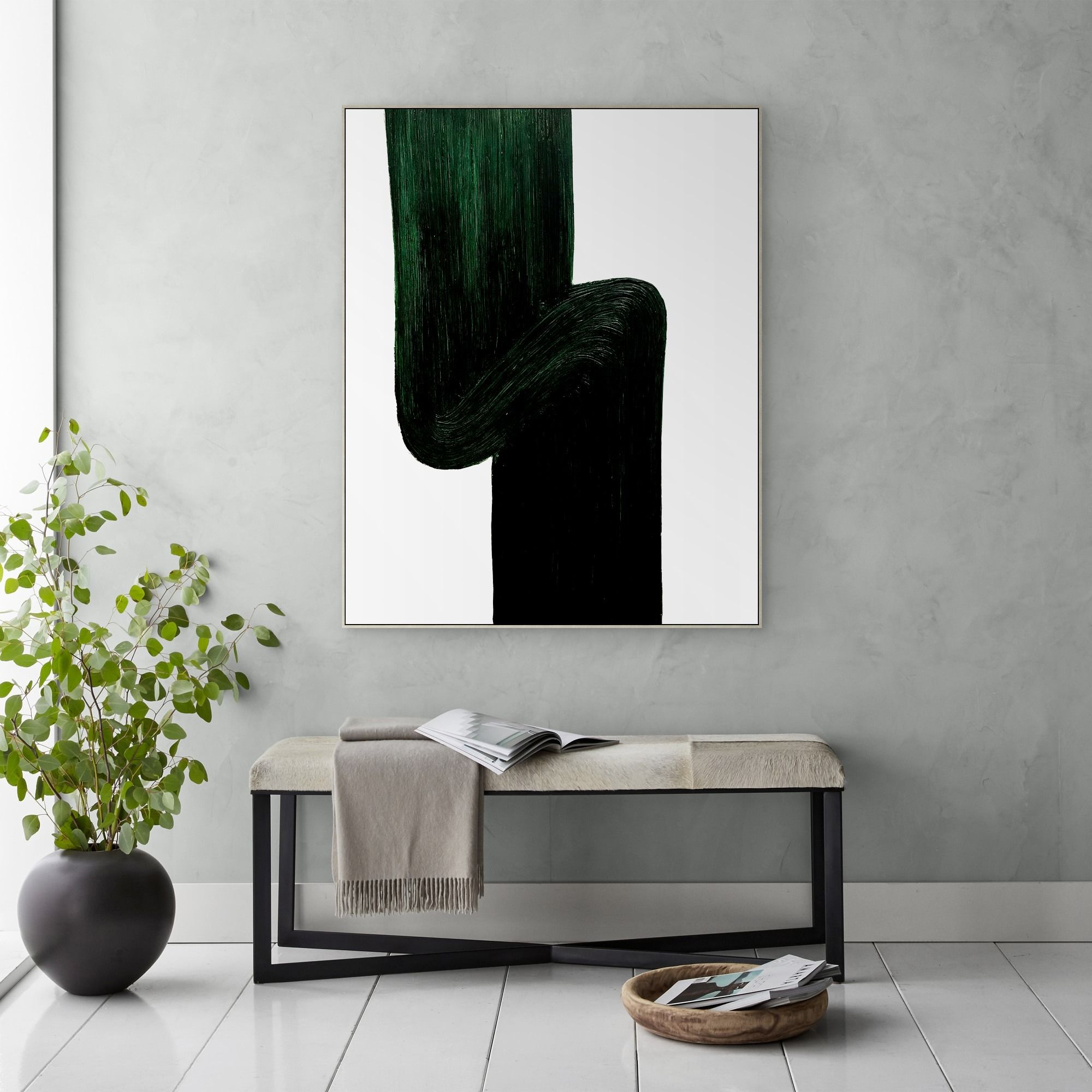 Hand Painted Slate Movement Frame 40x50 thumbnail 2