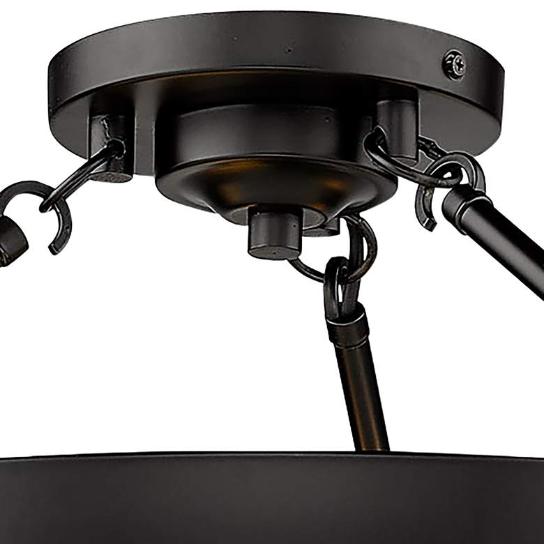 Castile 24" Wide Matte Black 6-Light Ceiling Light thumbnail 3