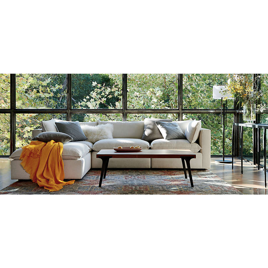 Lotus Deep 4-Piece Reversible Sectional Sofa with Ottoman thumbnail 2