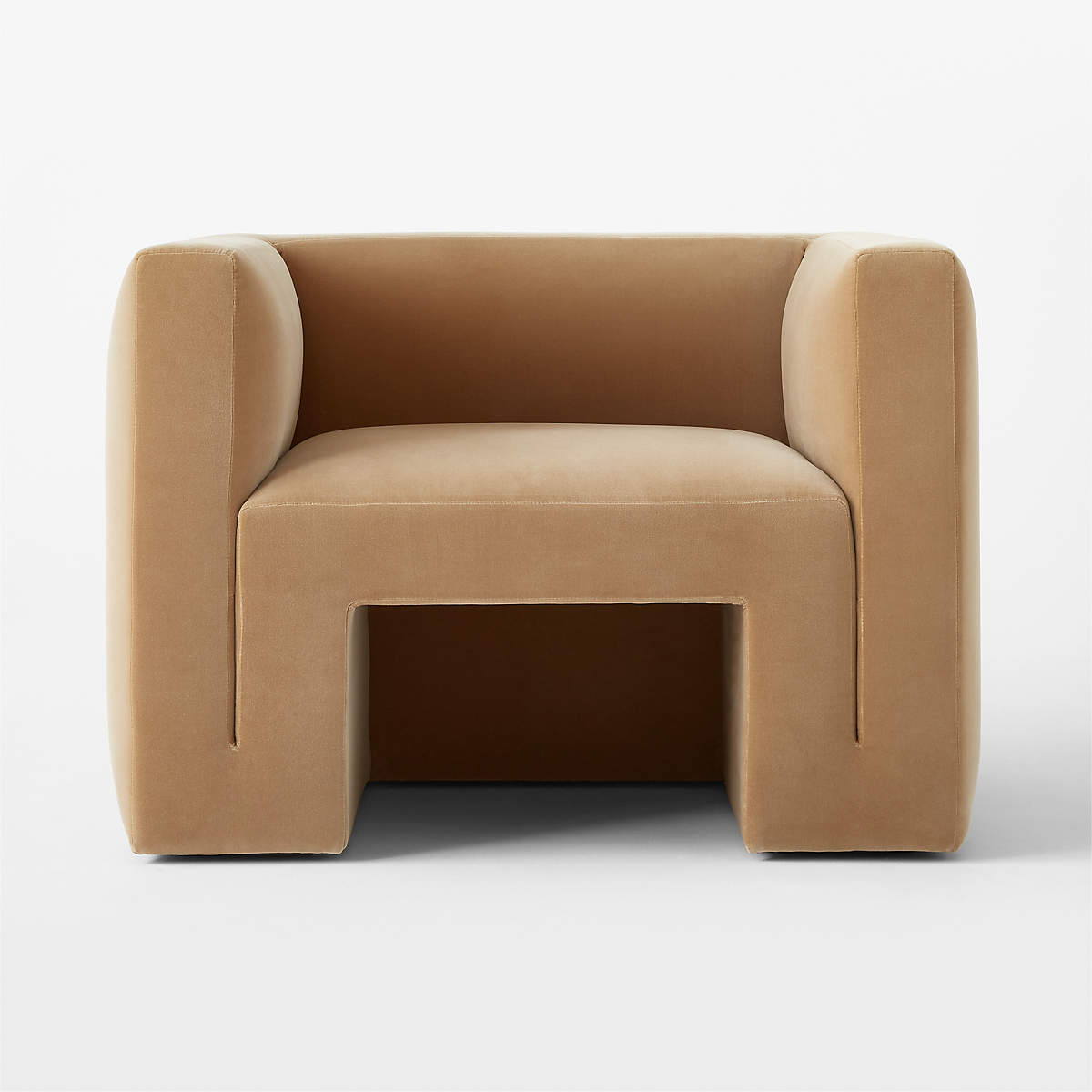 MATRA CAMEL VELVET LOUNGE CHAIR thumbnail 3