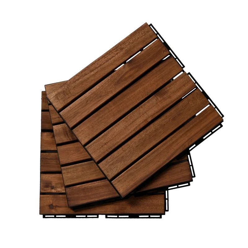 Wood Interlocking Deck Tile thumbnail 3