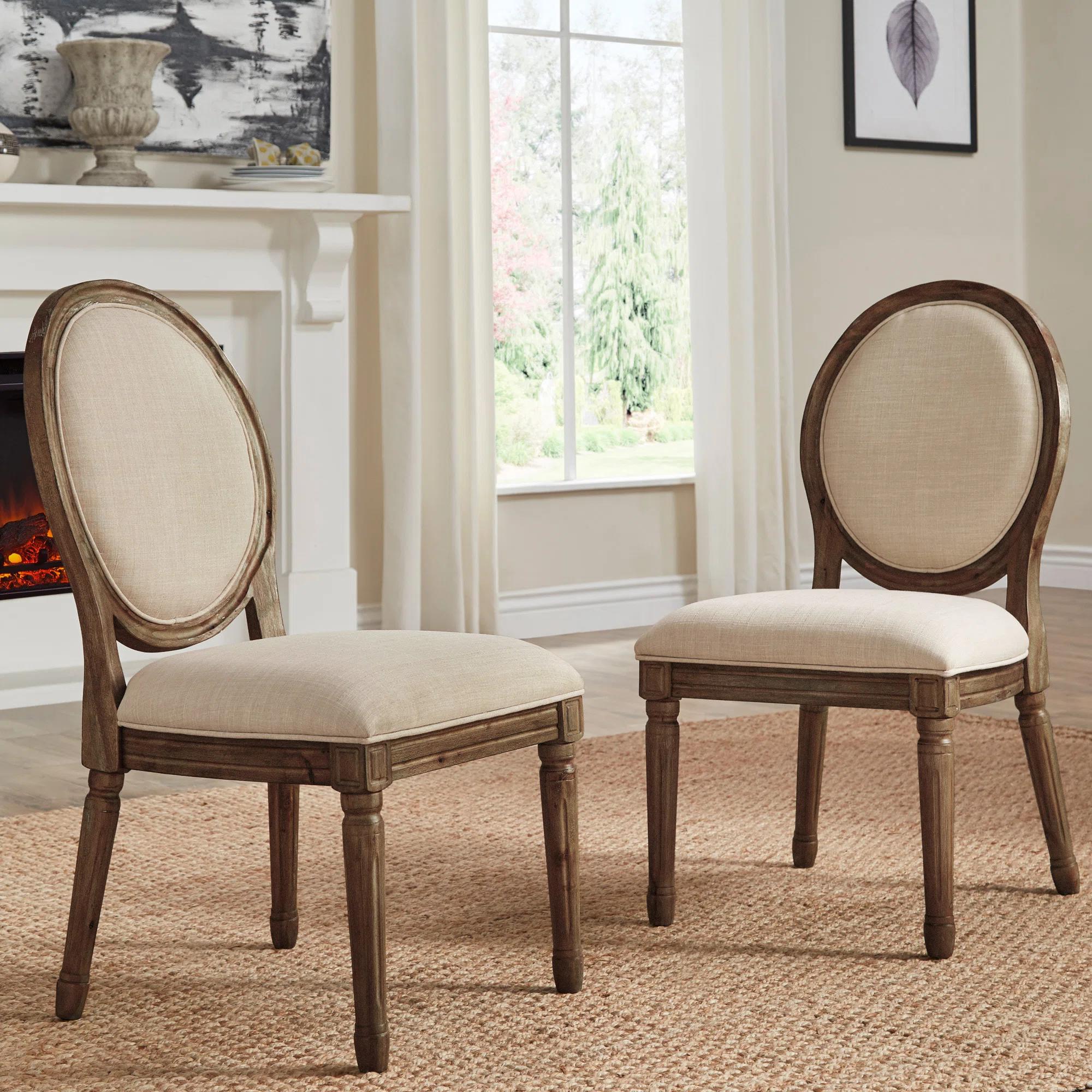 Libretto Linen Side Chair Set of 2 thumbnail 2