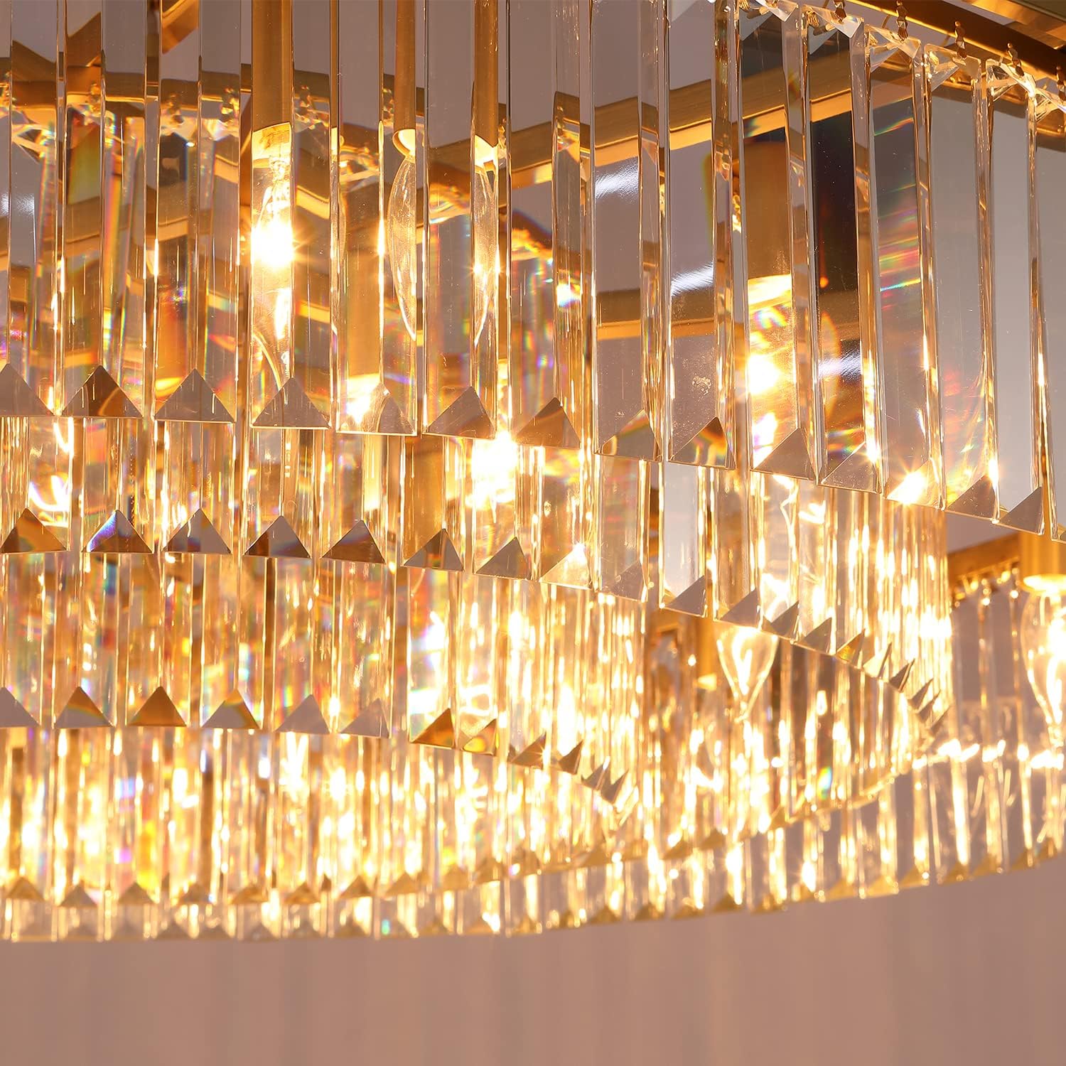 GMlixin Large Crystal Chandelier Modern Luxury Pendant Ceiling Lights Fixture thumbnail 5