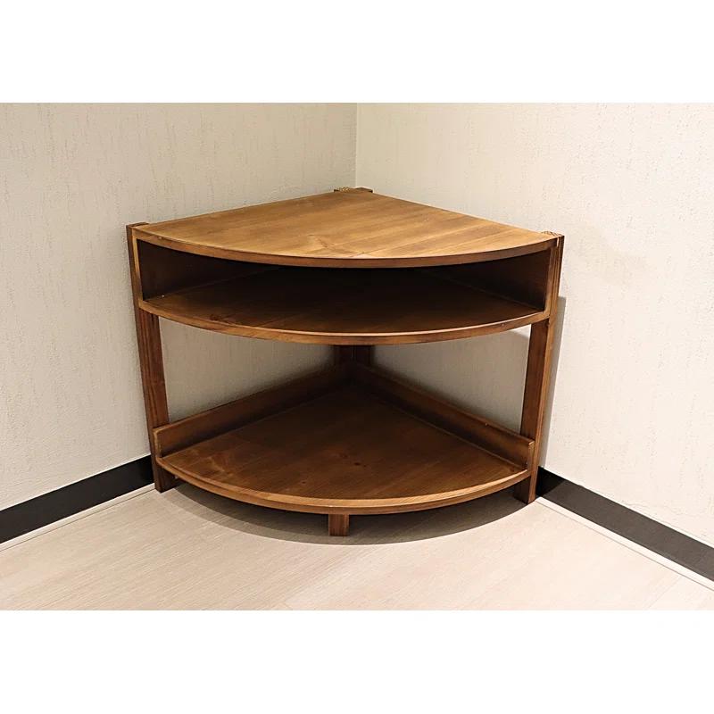 Baumstown 4 Legs Solid Wood Corner Table thumbnail 2