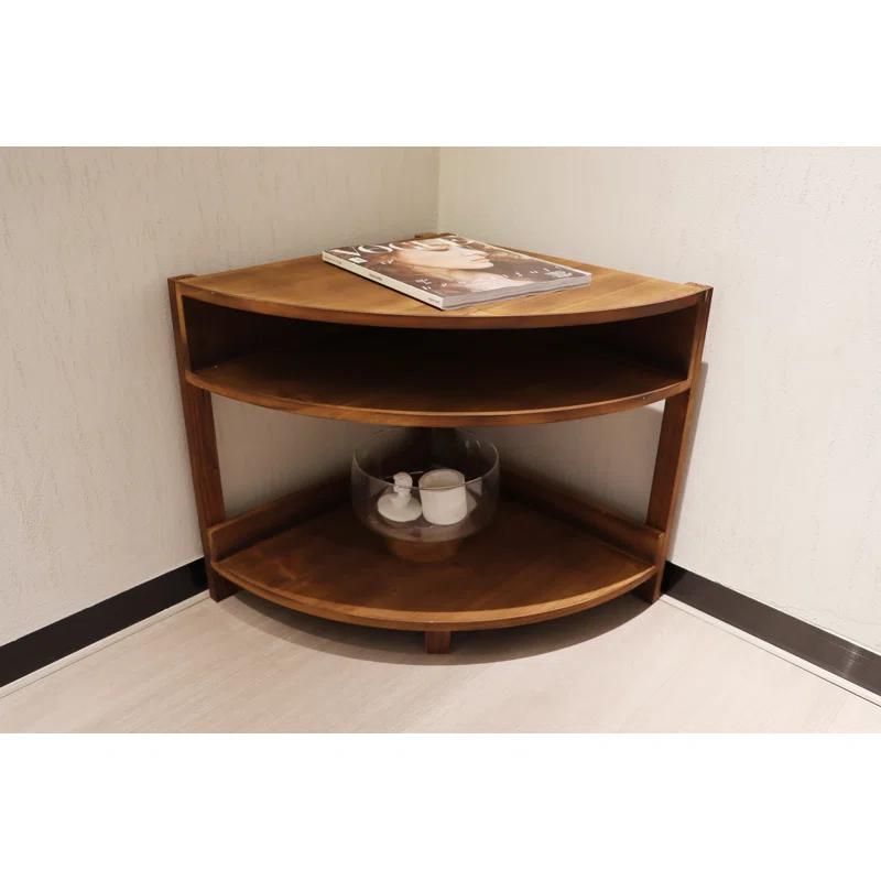 Baumstown 4 Legs Solid Wood Corner Table thumbnail 5
