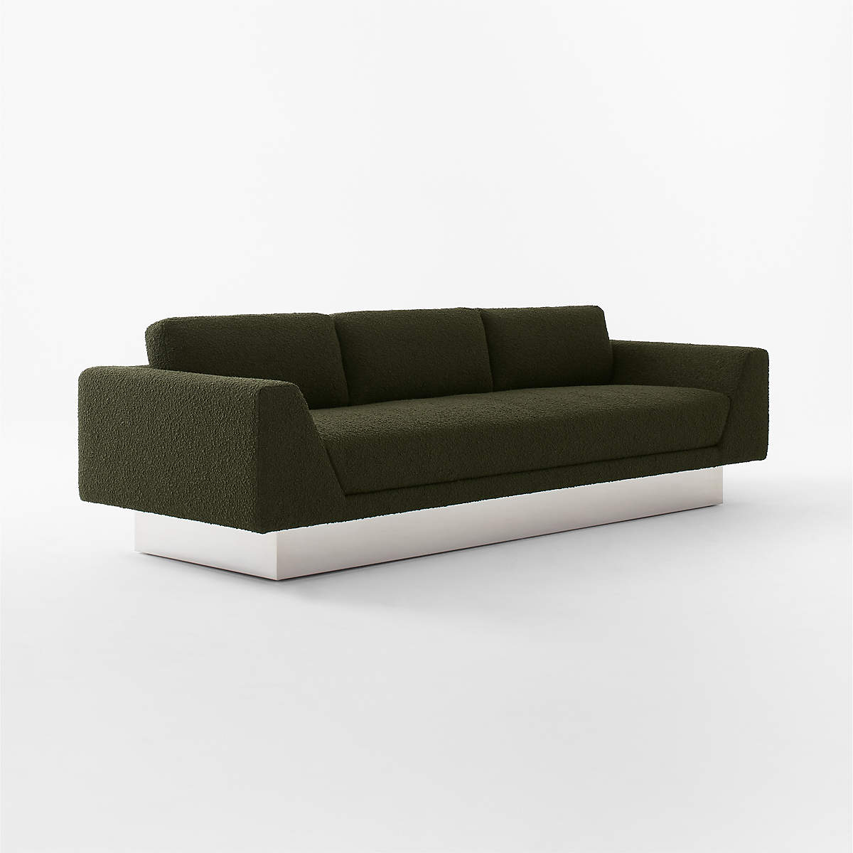 NOOR GREEN BOUCLE SOFA thumbnail 2