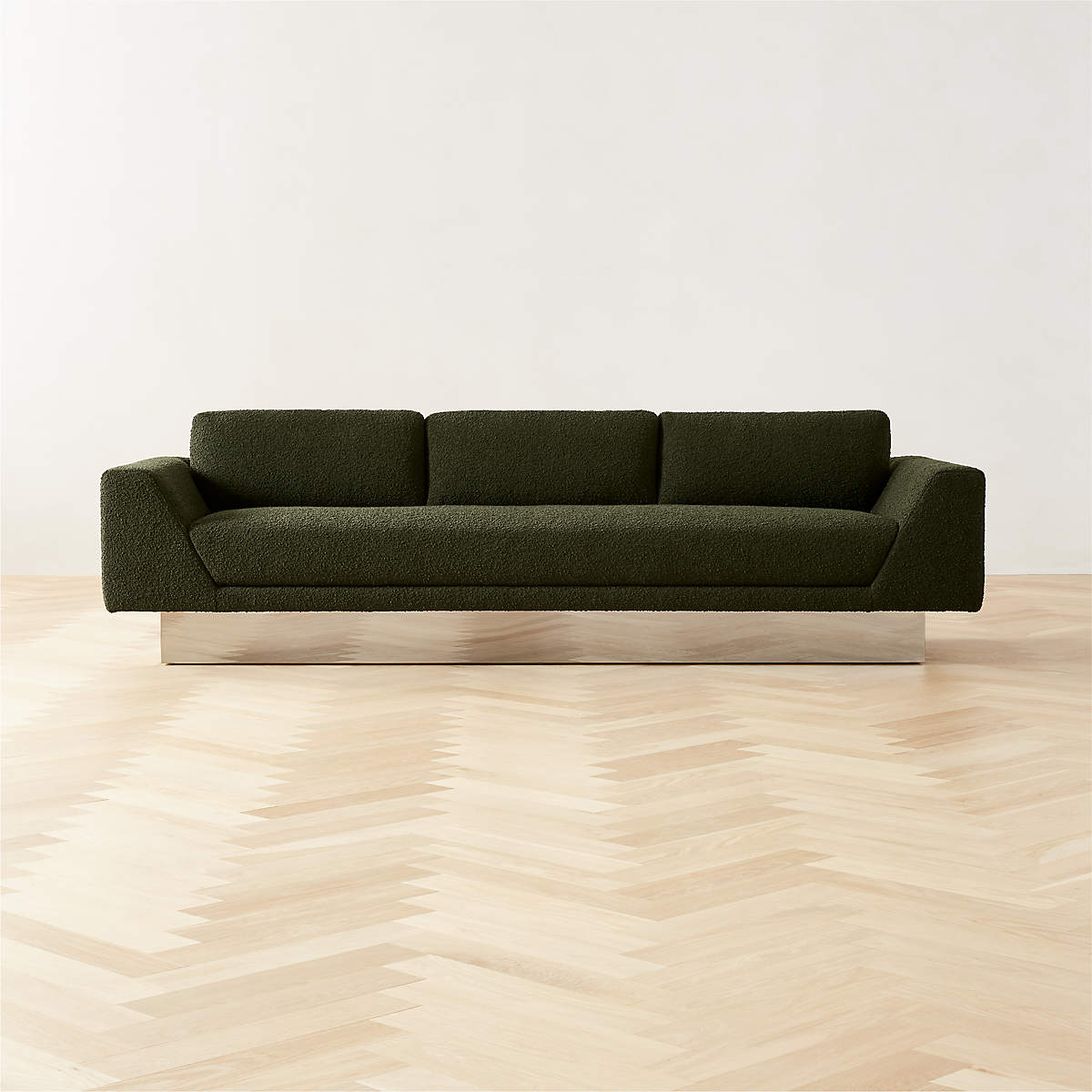 NOOR GREEN BOUCLE SOFA thumbnail 4