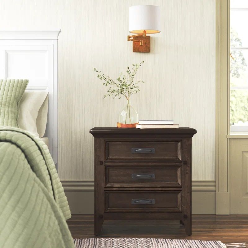Chronister Solid Manufactured Wood Nightstand thumbnail 2