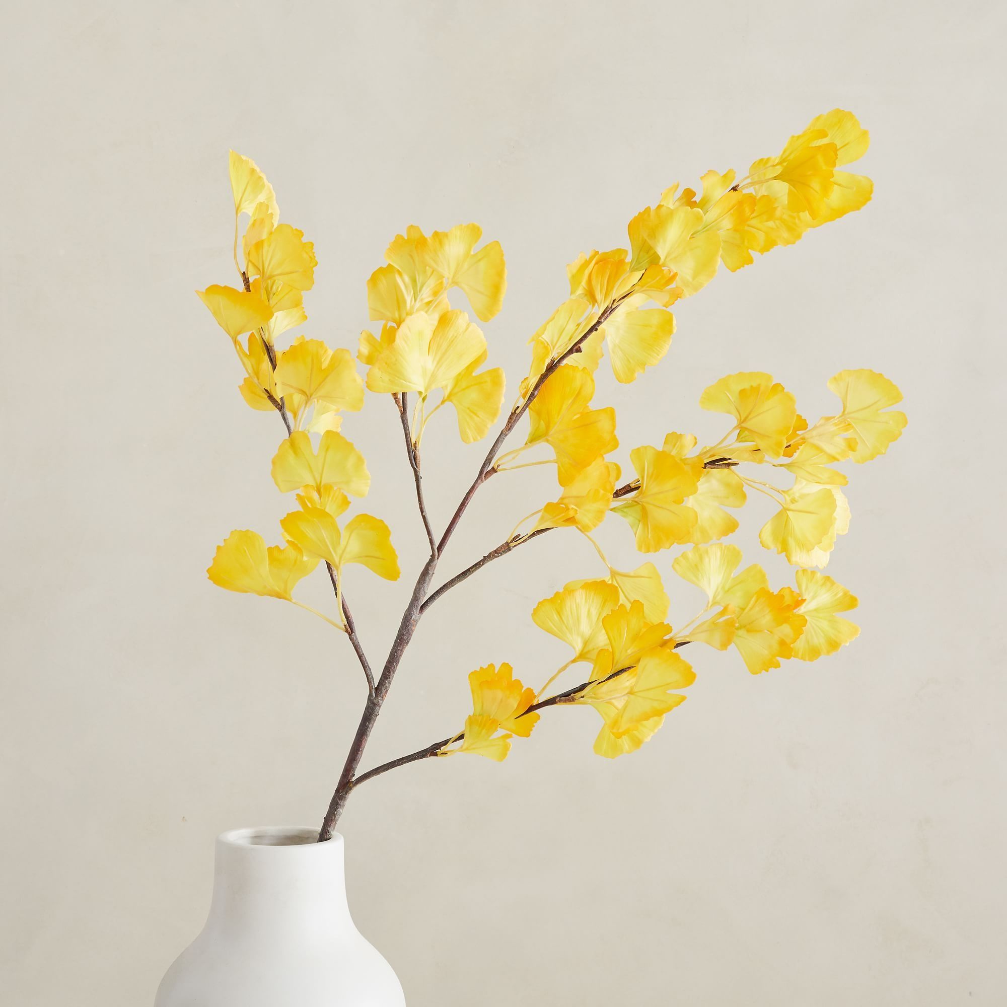 Faux Ginkgo Branch - Yellow thumbnail 2