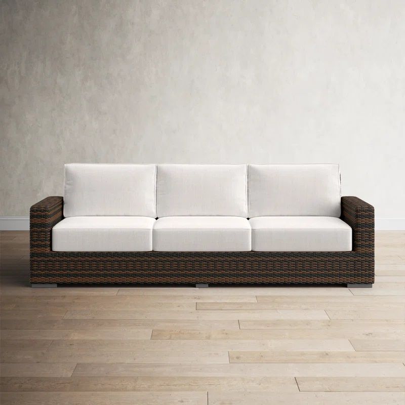 Lucey Wicker Outdoor Sofa thumbnail 2