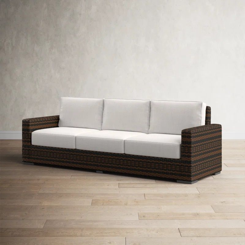 Lucey Wicker Outdoor Sofa thumbnail 3