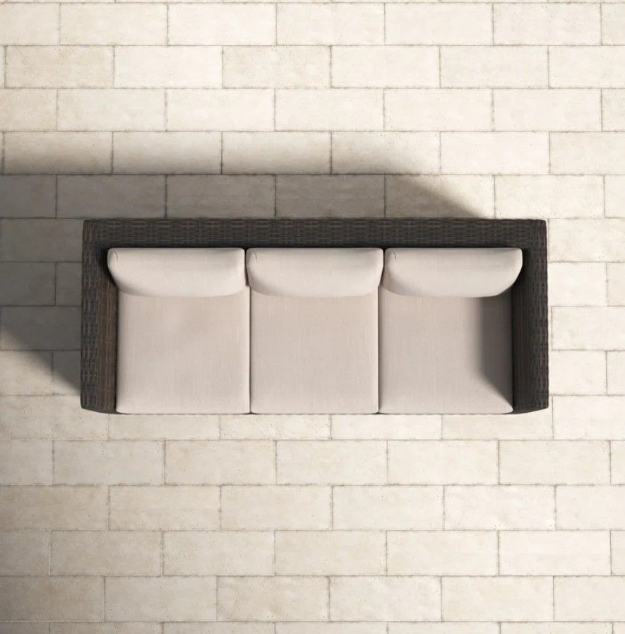 Melinda 78'' Wicker Outdoor Sofa thumbnail 4