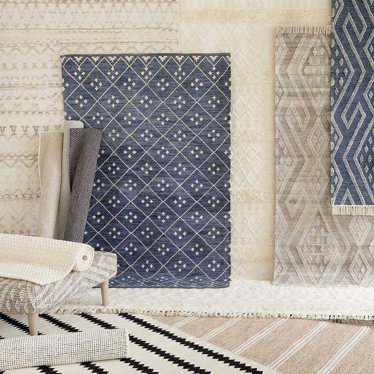 Kota Indigo Handwoven Wool Rug 10x14 thumbnail 3