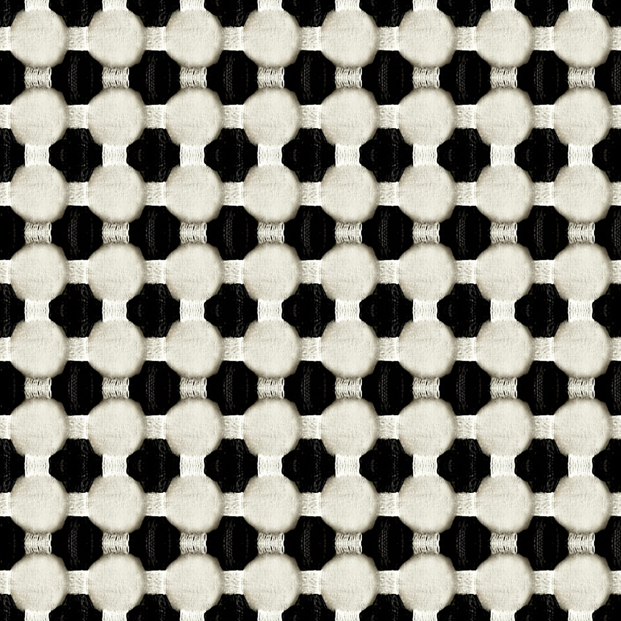 ESTELA ORGANIC COTTON BLACK AND WHITE PILLOW 20x20 thumbnail 4