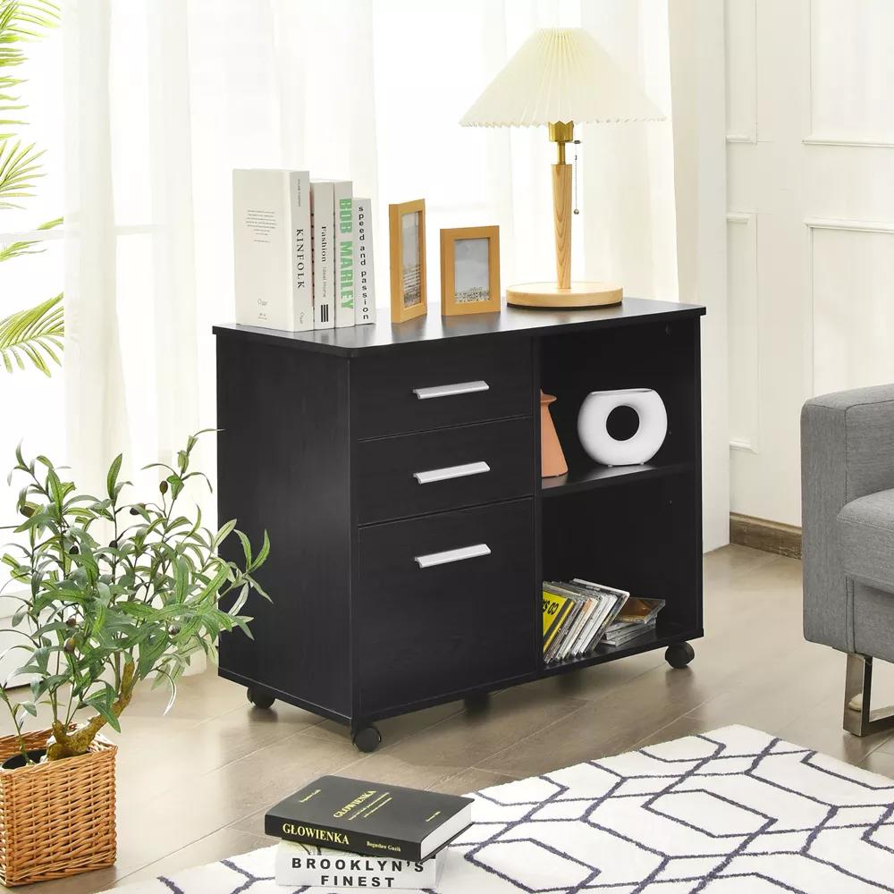 Costway 3 Drawer File Cabinet thumbnail 2