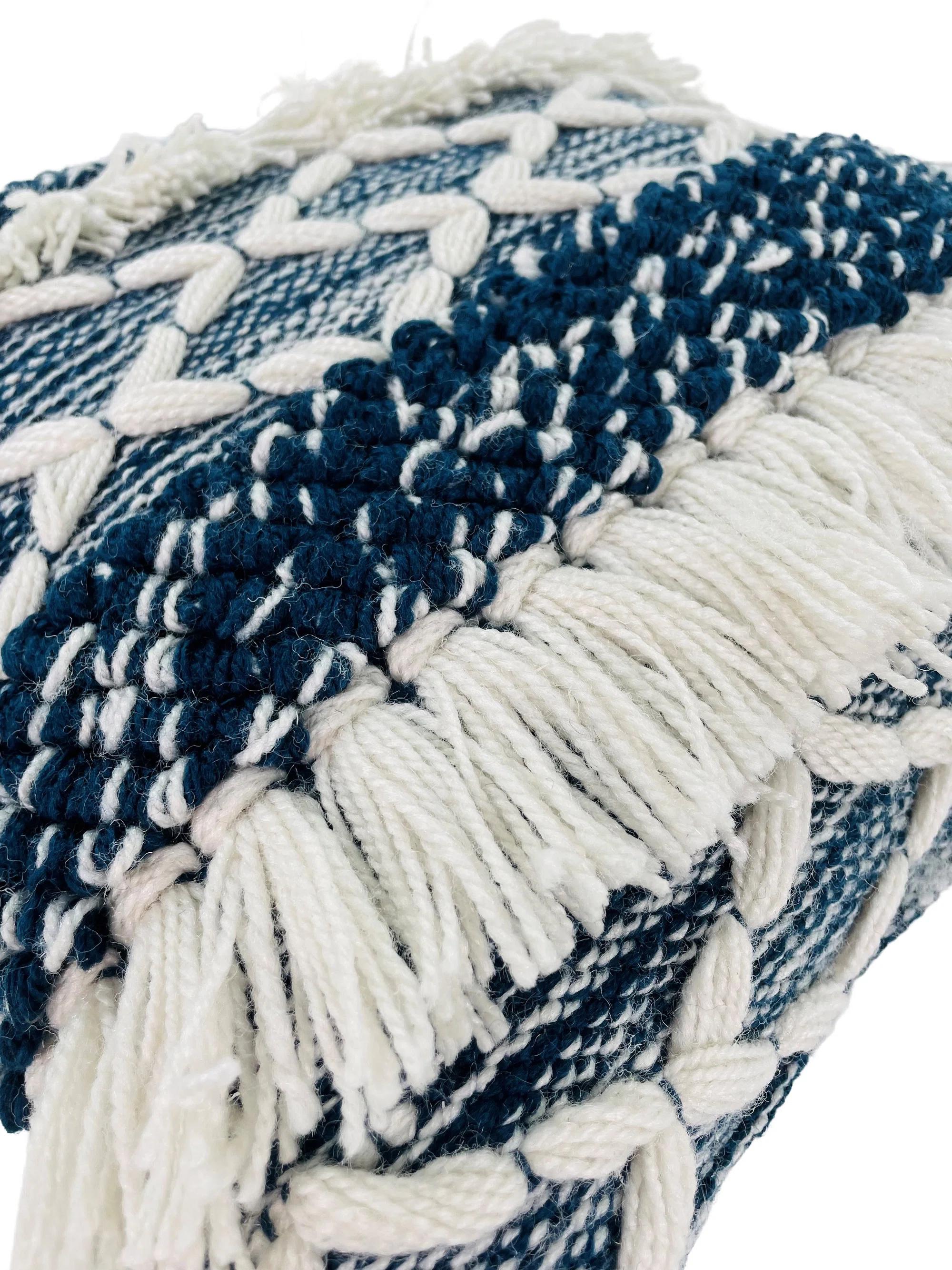 Kestner Fringed Throw Pillow with Insert-17"x17" thumbnail 5