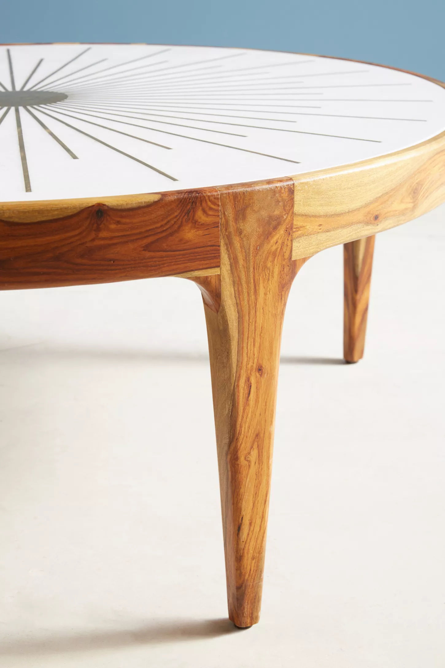 Brass Starburst Round Coffee Table thumbnail 3