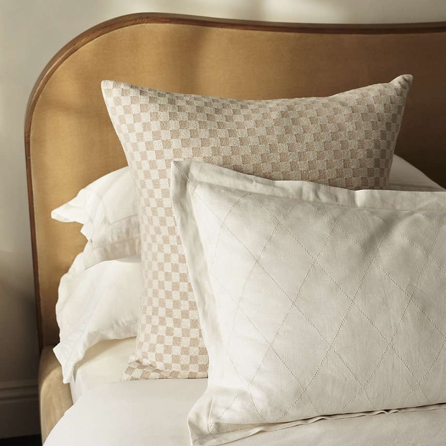 Ford Woven Checkered Euro Bed Pillow 26x26 thumbnail 2