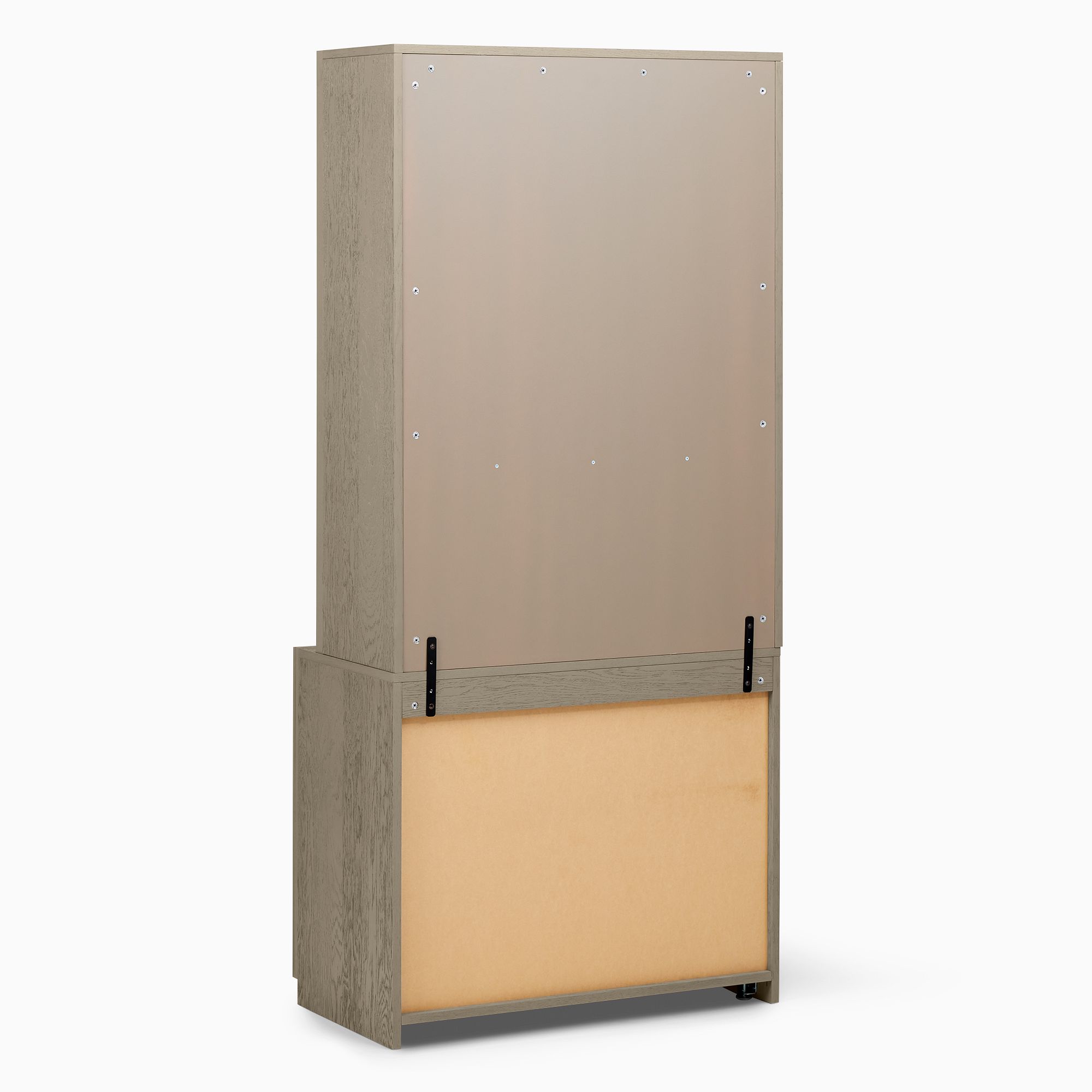 Holmes Modular 2 Door Wood Console Open Hutch thumbnail 5