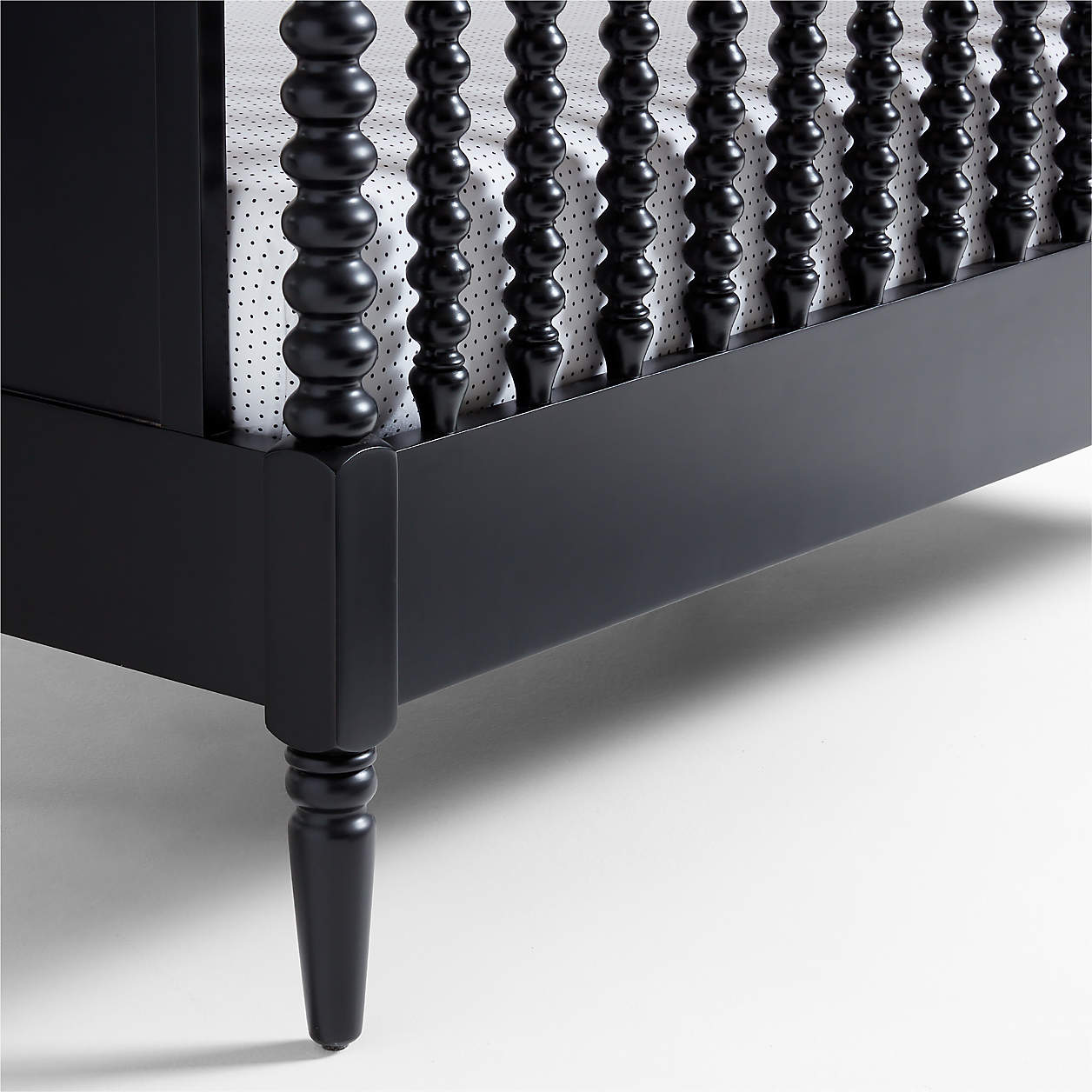 Jenny Lind Black Wood Spindle Baby Crib thumbnail 4