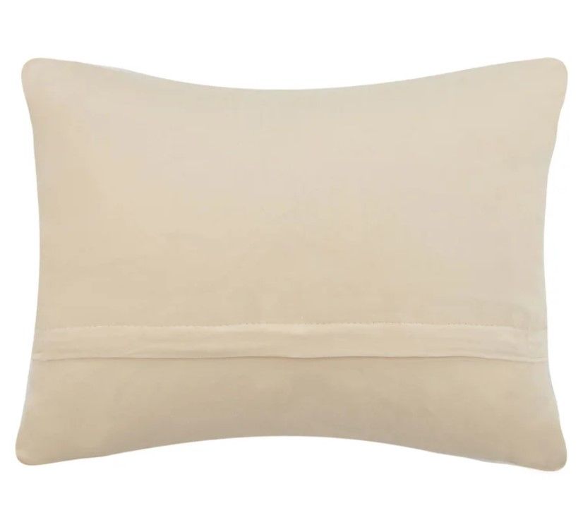 Tassels Wool Throw Pillow With Insert 16"x12" thumbnail 2
