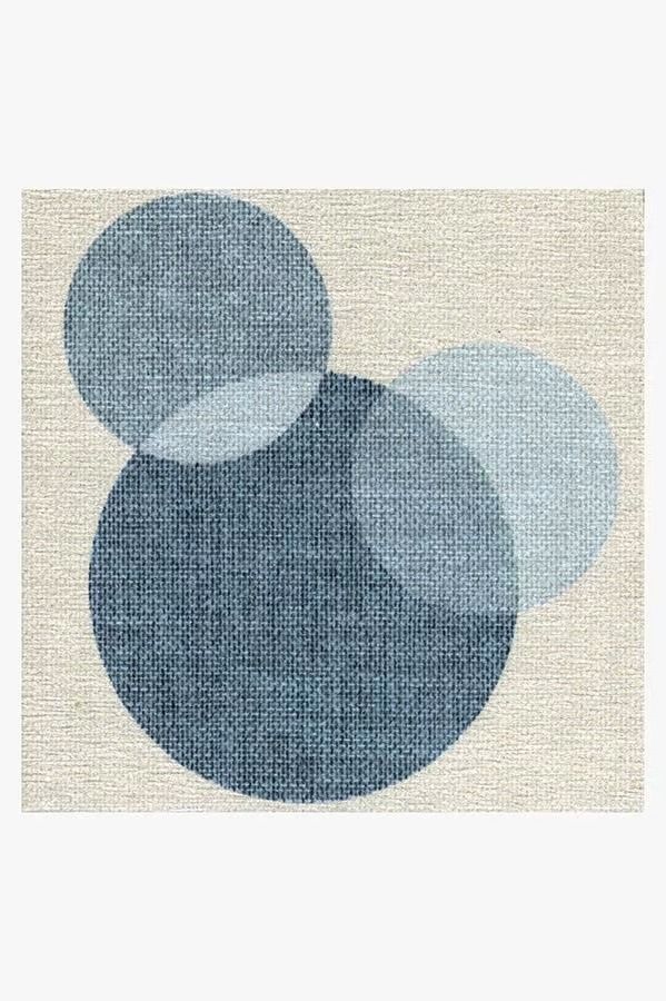 Mickey Polka Dots Slate Blue Rug 8x10 thumbnail 3