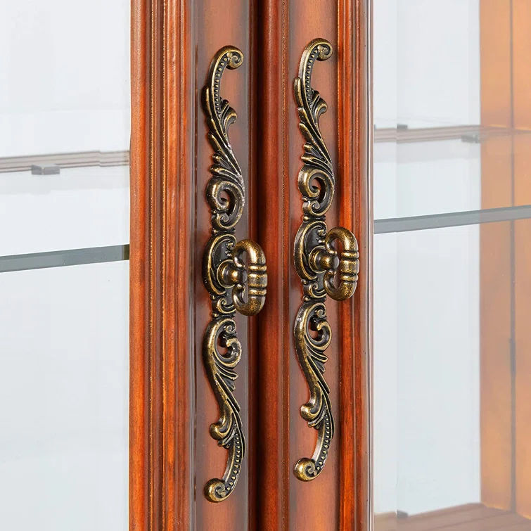 Dresden 51" Wide Mirrored Back China Cabinet thumbnail 4