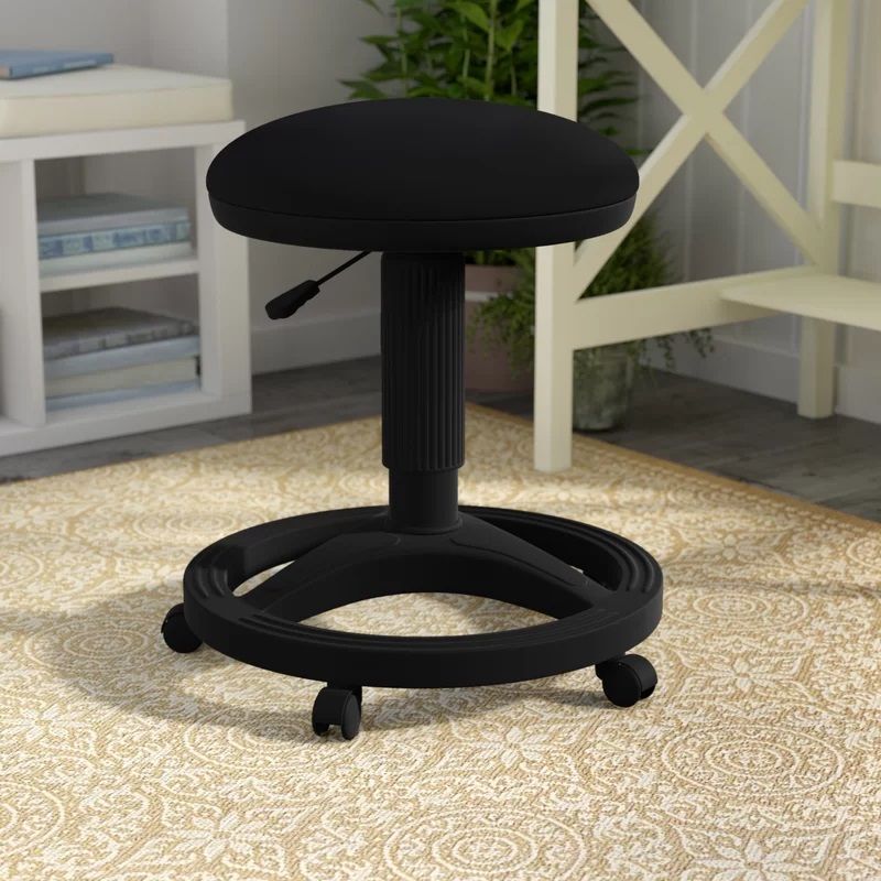 Gutierres Height Adjustable Stool with Footring thumbnail 2