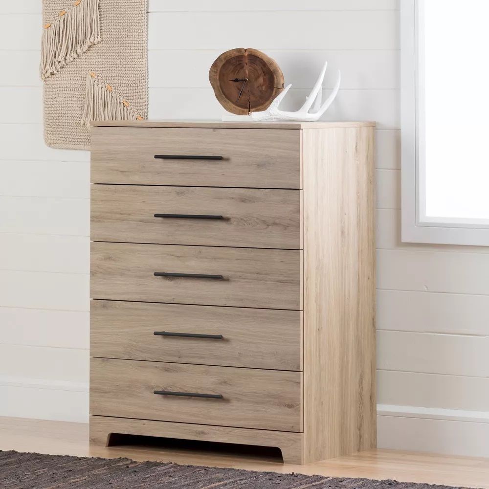 Primo 5 Drawer Chest Rustic Oak South Shore thumbnail 2