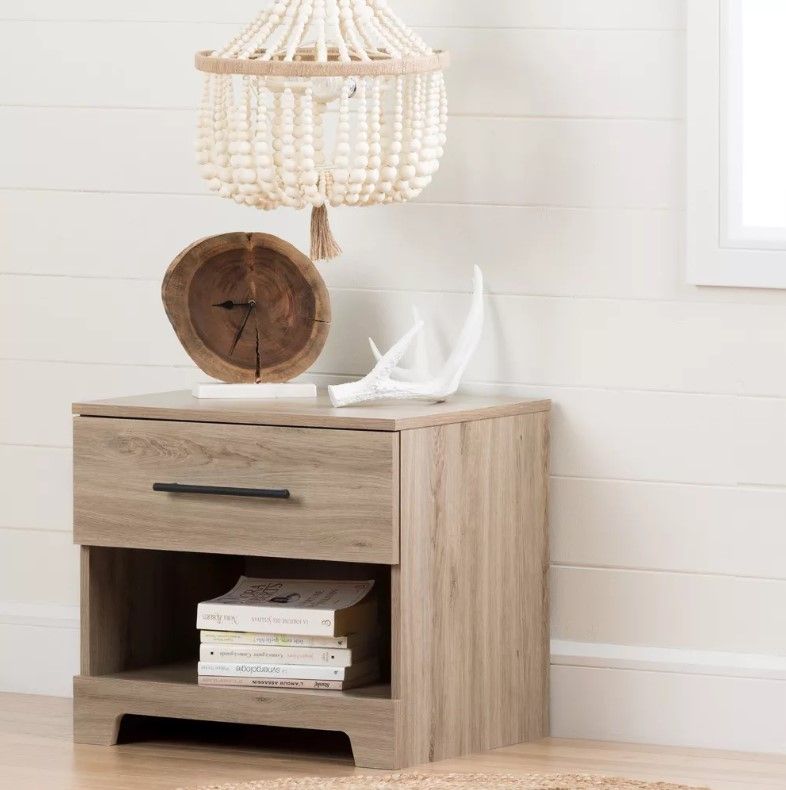 Primo 1 Drawer Nightstand Rustic Oak thumbnail 2