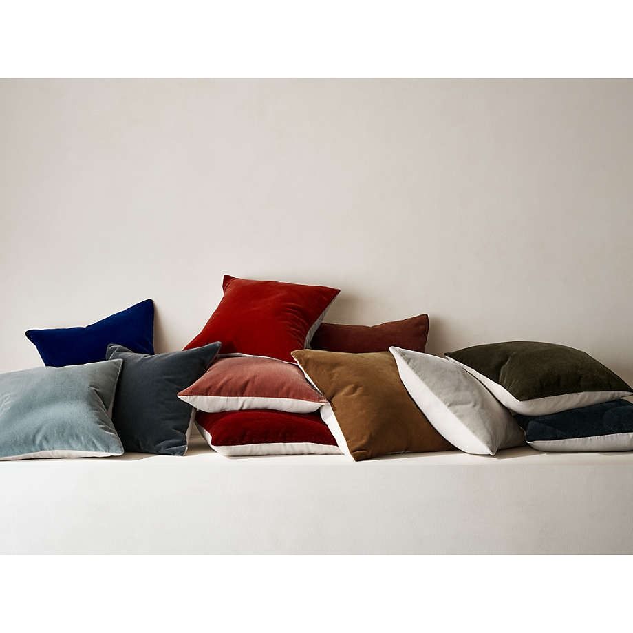 Ink Black Faux Mohair Pillow Cover 20x20 thumbnail 4