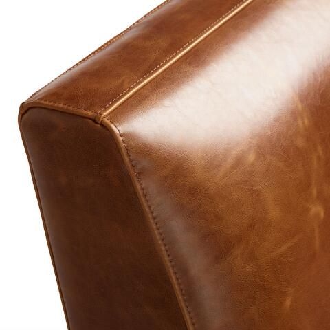 Huxley Cognac Mid Century Armless Chair thumbnail 6