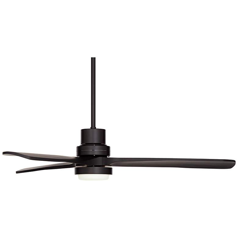 Casa Delta Wing Matte Black Outdoor LED Ceiling Fan with Remote thumbnail 3