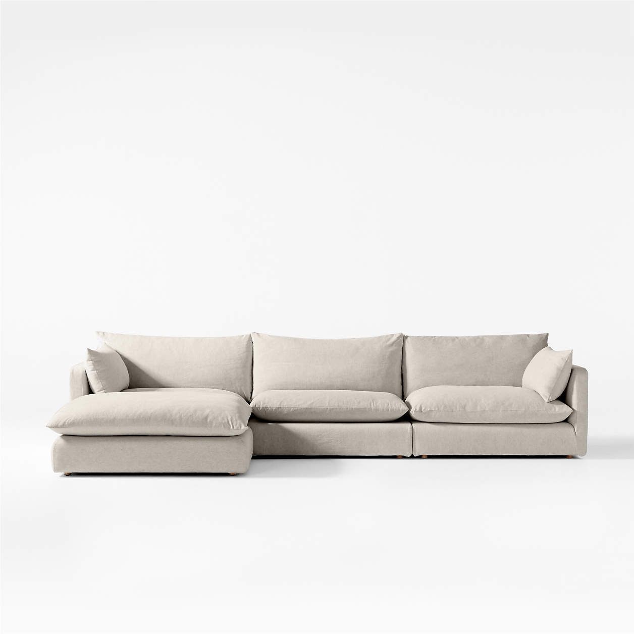 Unwind 4 Piece Reversible Slipcovered Sectional Sofa thumbnail 2