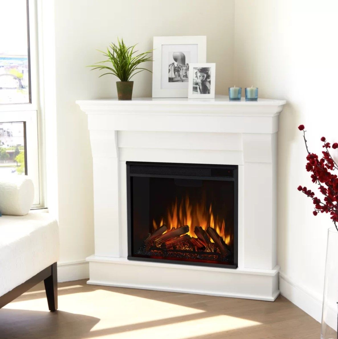 Chateau Electric Fireplace - White thumbnail 2