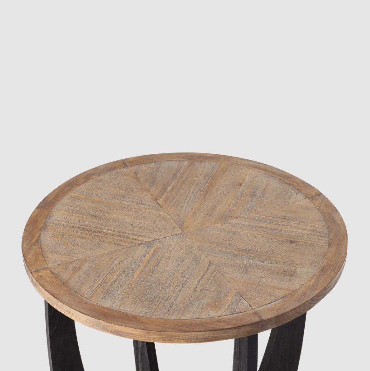 Arch Farmhouse End Table with Storage Shelf thumbnail 2