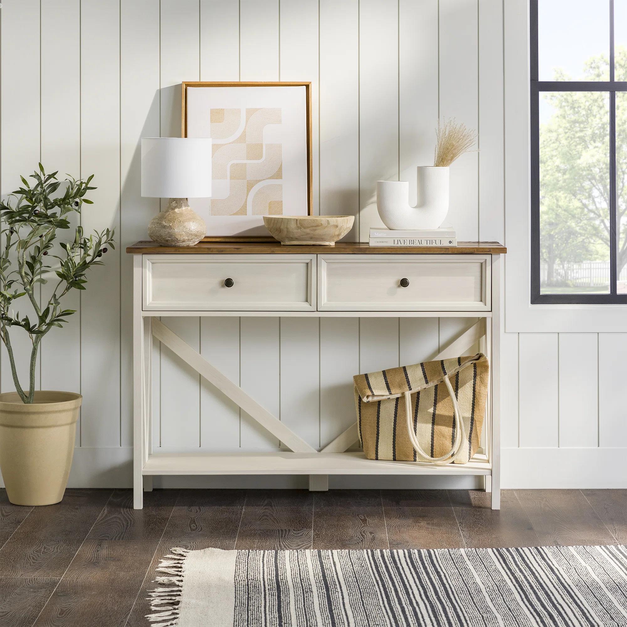 Pierantonia Solid Wood Console Table thumbnail 2