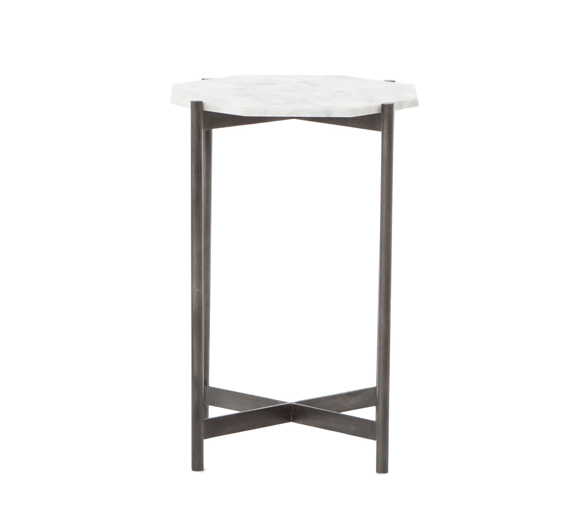 Montague Geometric Marble End Table thumbnail 3