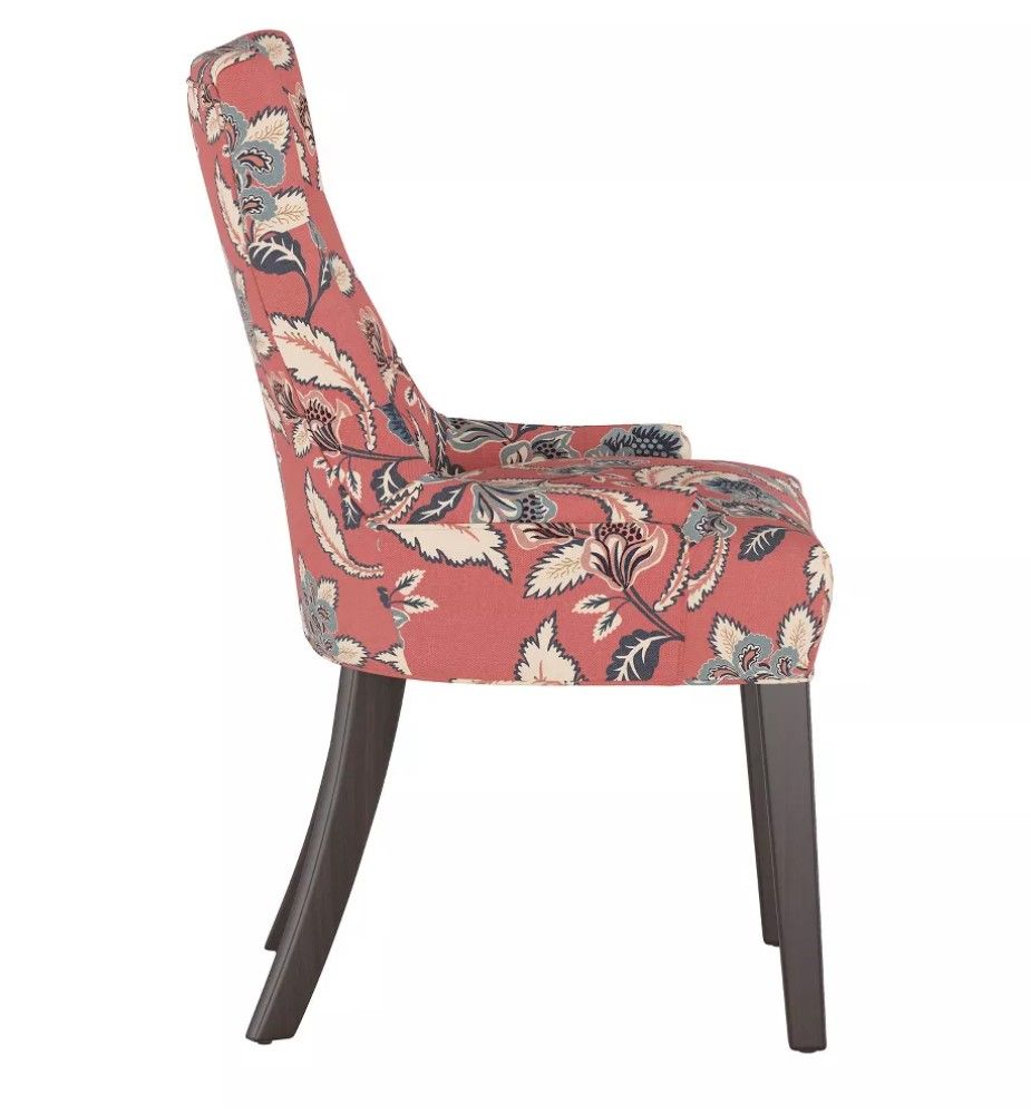 English Armchair Libby Floral Faded Red thumbnail 3