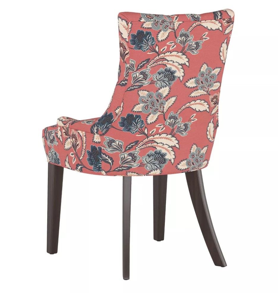 English Armchair Libby Floral Faded Red thumbnail 4