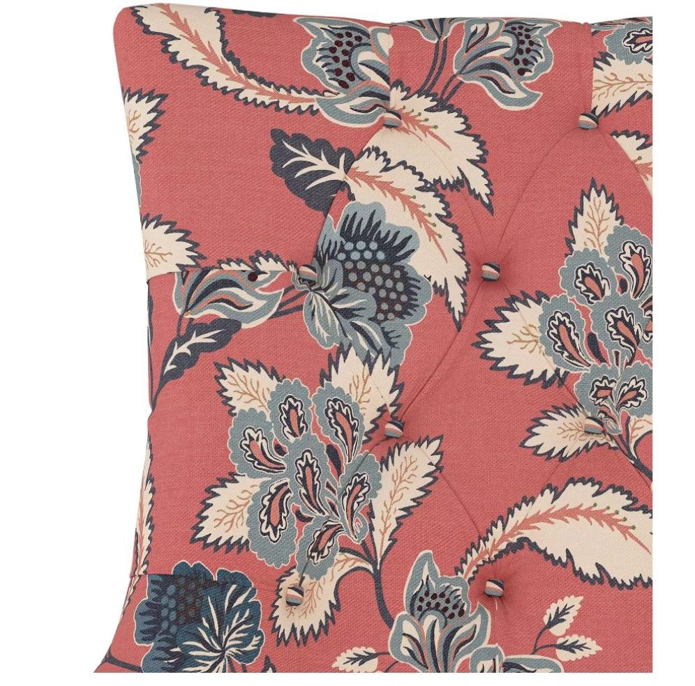 English Armchair Libby Floral Faded Red thumbnail 5