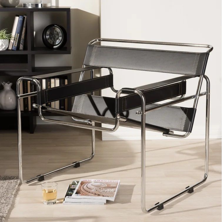 Henriquez Vegan Leather Armchair thumbnail 2