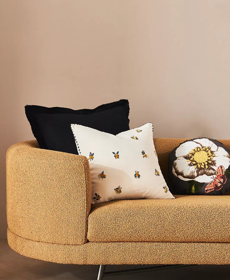 Embroidered Milena Pillow With Insert 18"x18" thumbnail 2