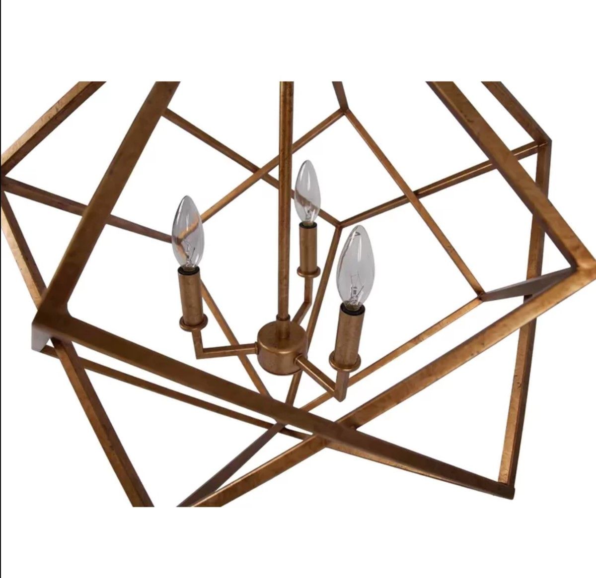 Ayaz 3 Light Geometric Chandelier thumbnail 3