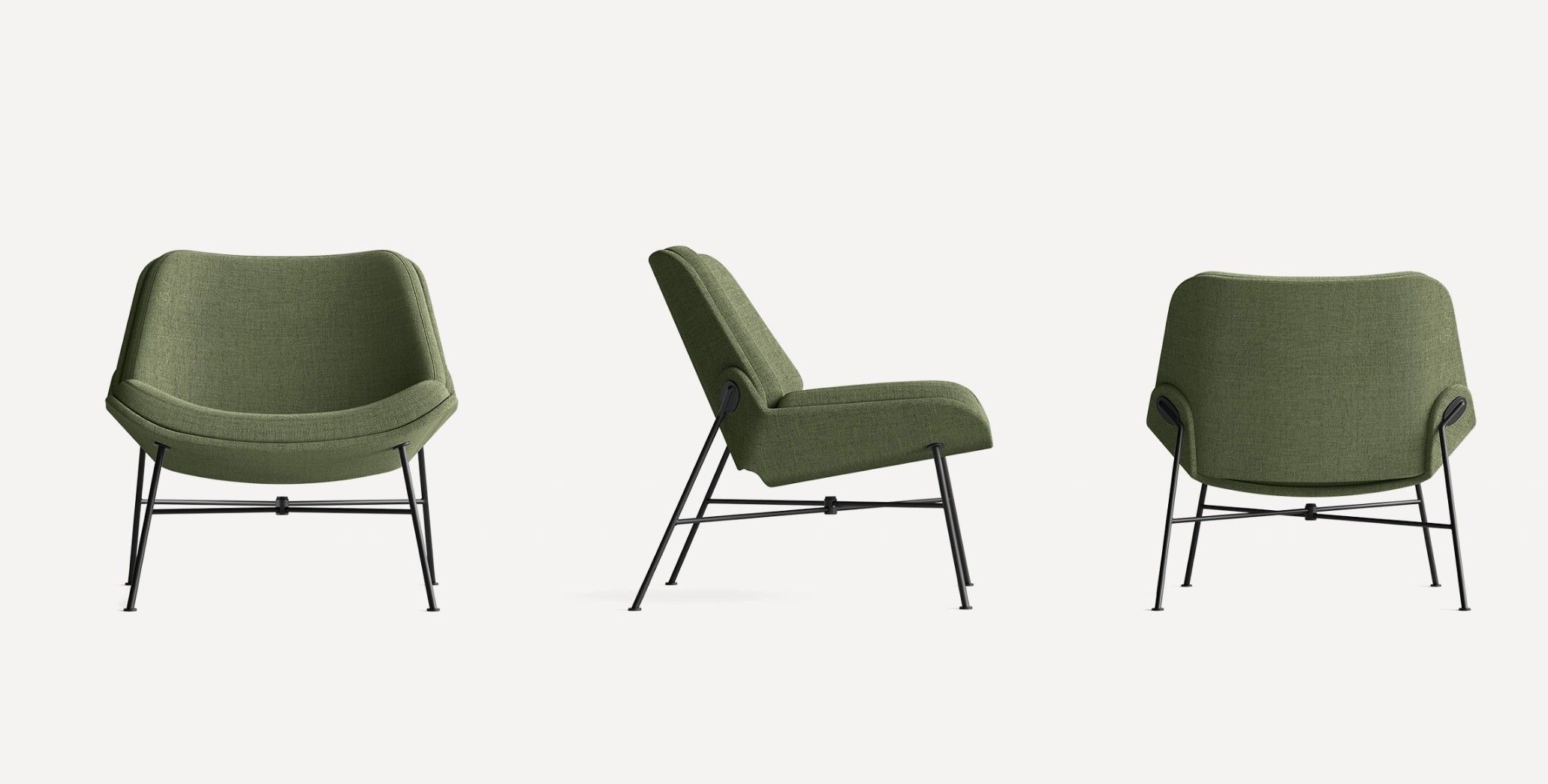 Vesper Fabric Lounge Chair thumbnail 3