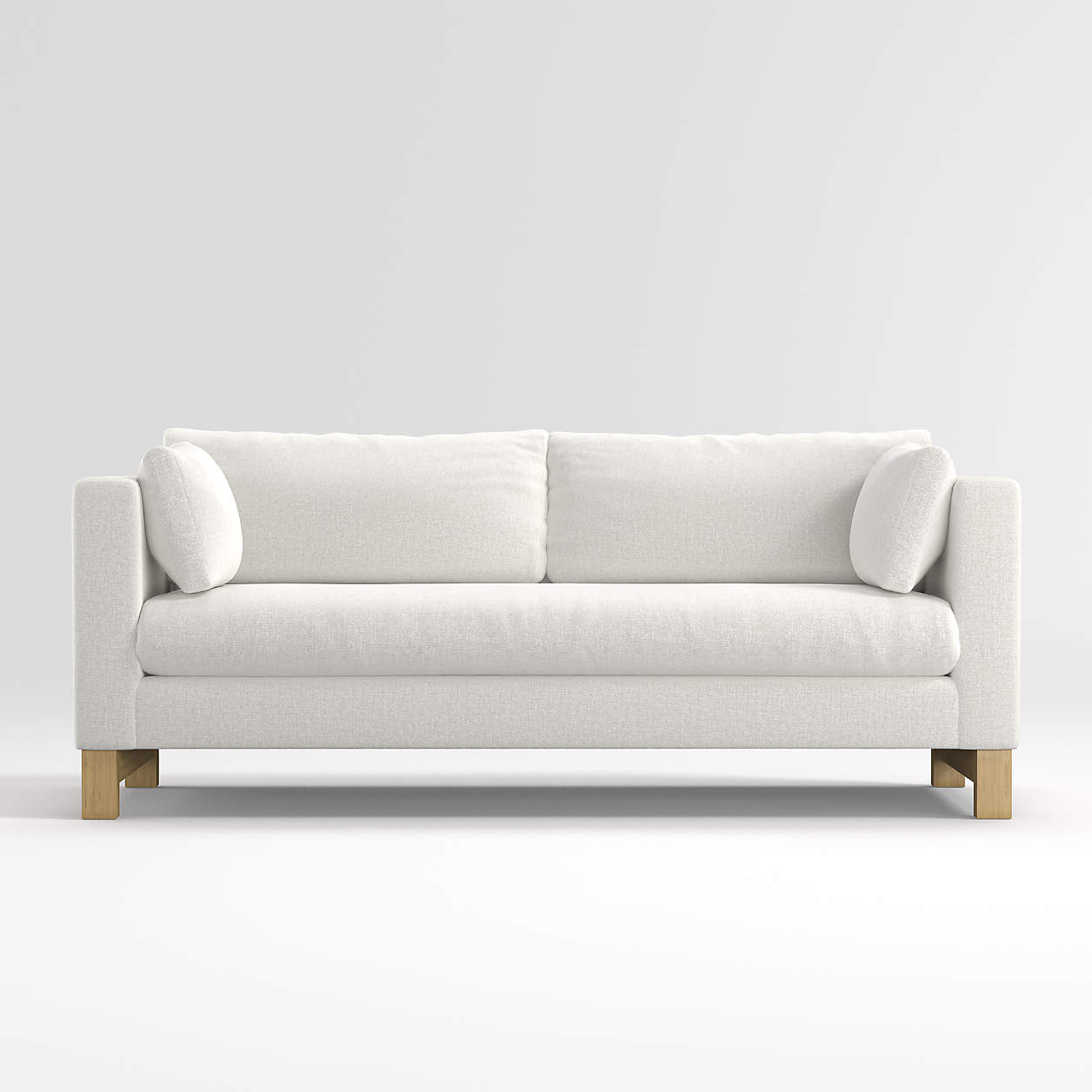 Pacific Bench Track Arm Sofa with Wood Legs thumbnail 3