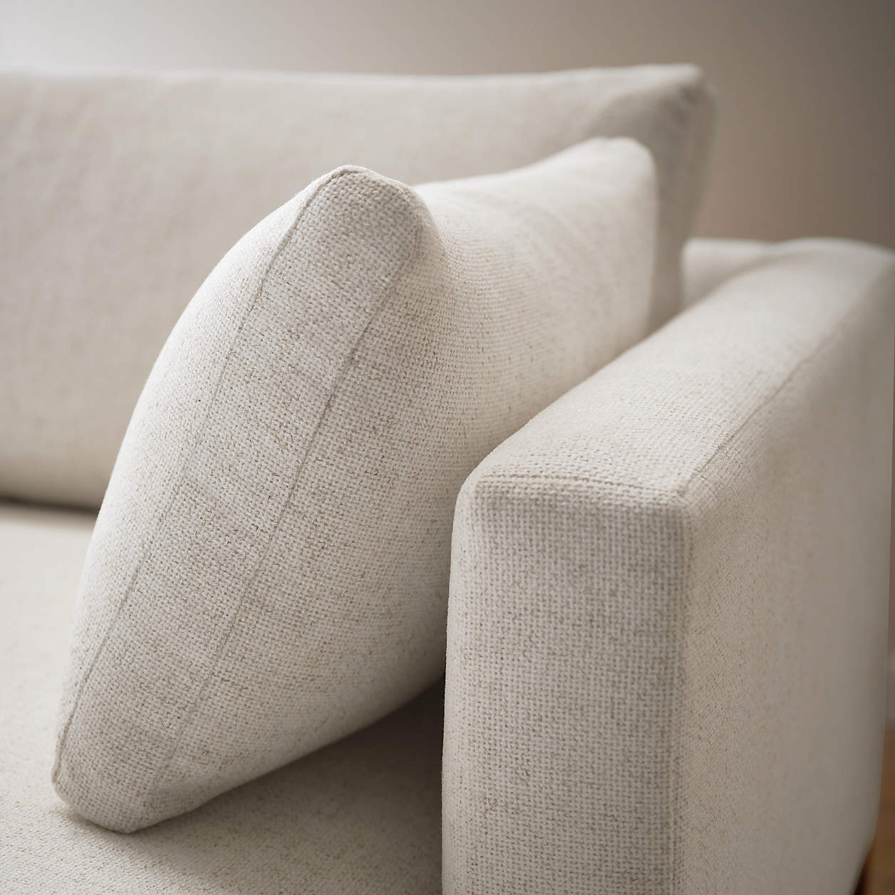 Pacific Bench Track Arm Sofa with Wood Legs thumbnail 6