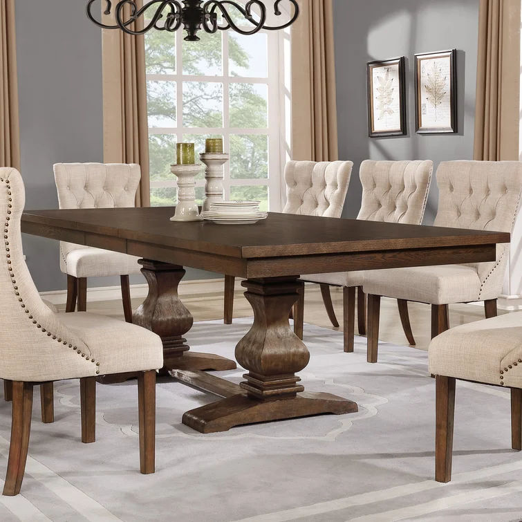 Malden Extendable Trestle Dining Table thumbnail 2
