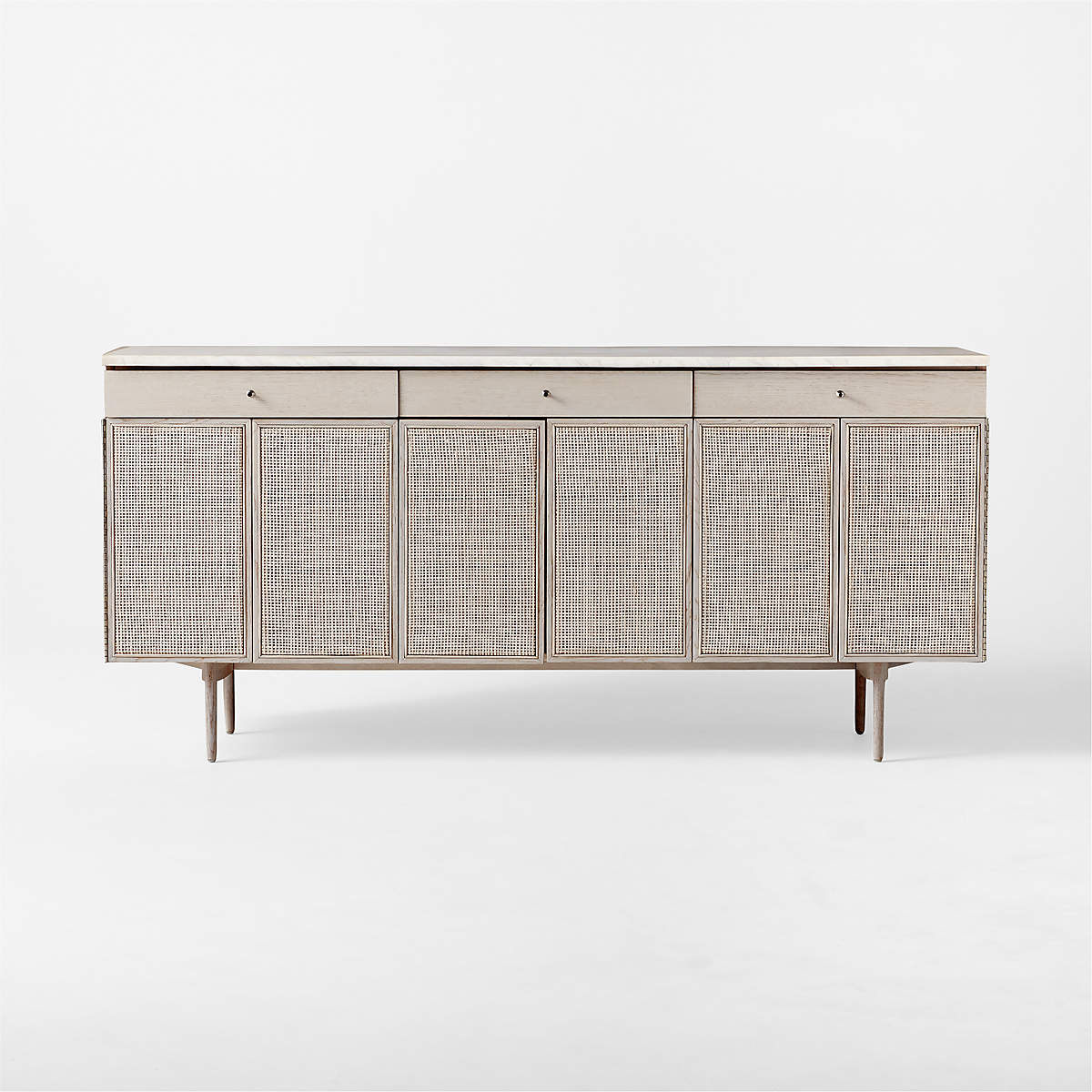 New England Whitewashed Oak Wood Console Table thumbnail 3